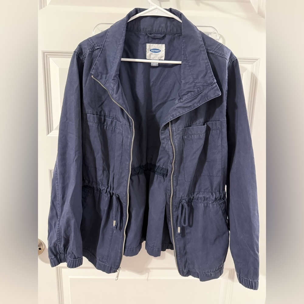 Old Navy Women's Blue Utility Jacket